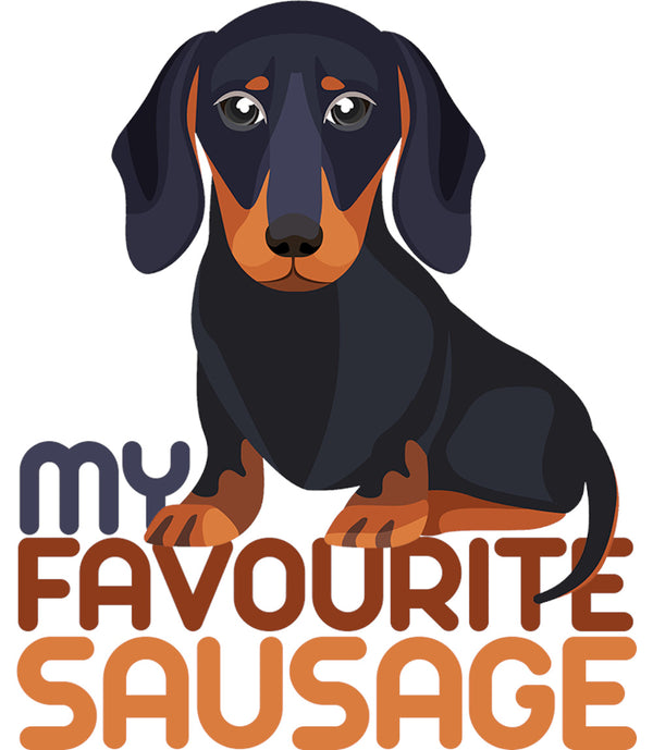 My Favourite Sausage - Ladies Slim Fit Tee - Graphic Tees Australia