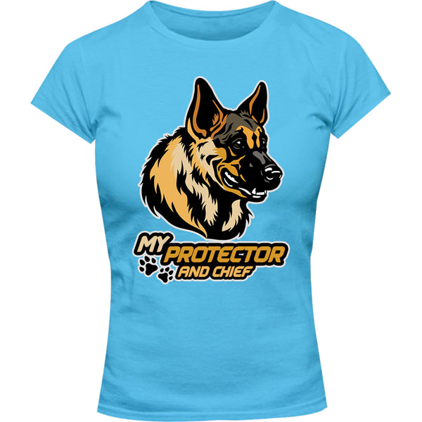 My Protector And Chief - Ladies Slim Fit Tee - Graphic Tees Australia