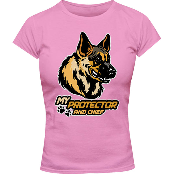 My Protector And Chief - Ladies Slim Fit Tee - Graphic Tees Australia