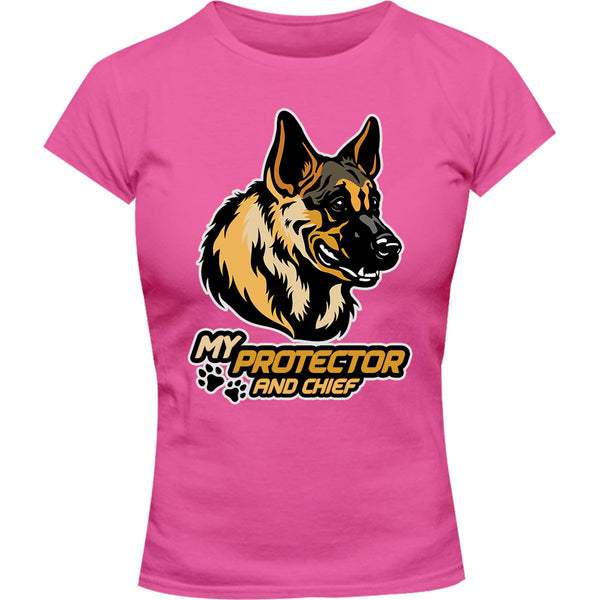 My Protector And Chief - Ladies Slim Fit Tee - Graphic Tees Australia
