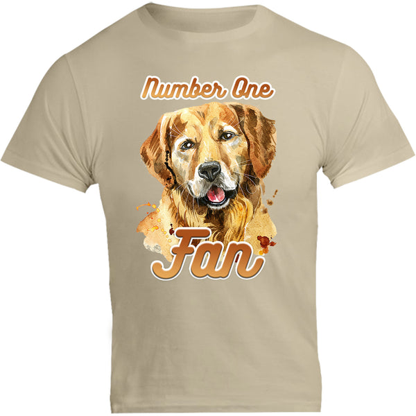 Number One Fan Golden Retriever - Unisex Tee - Graphic Tees Australia