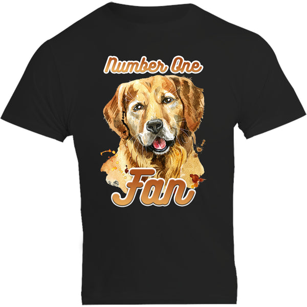 Number One Fan Golden Retriever - Unisex Tee - Graphic Tees Australia