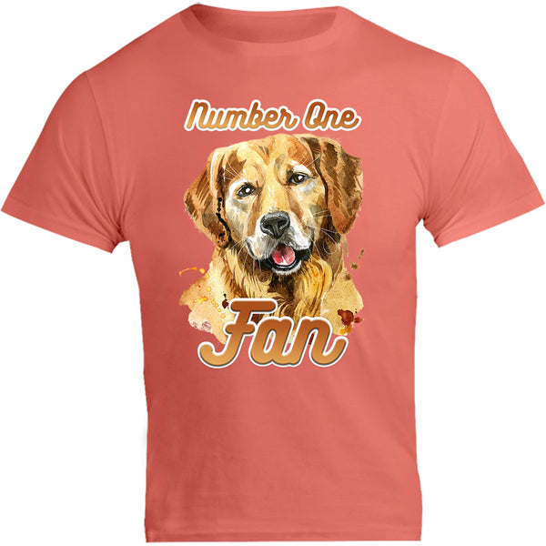 Number One Fan Golden Retriever - Unisex Tee - Graphic Tees Australia