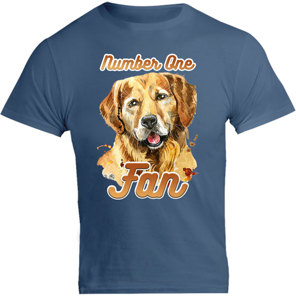 Number One Fan Golden Retriever - Unisex Tee - Graphic Tees Australia