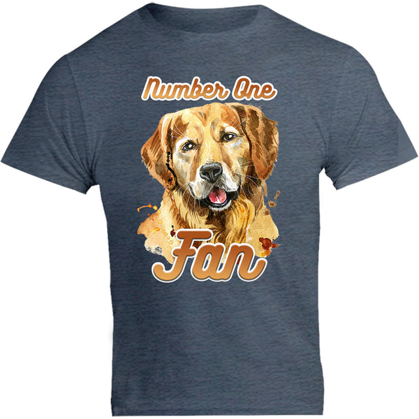 Number One Fan Golden Retriever - Unisex Tee - Graphic Tees Australia