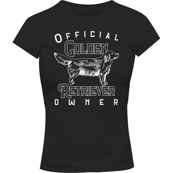Official Golden Retriever Owner - Ladies Slim Fit Tee - Graphic Tees Australia
