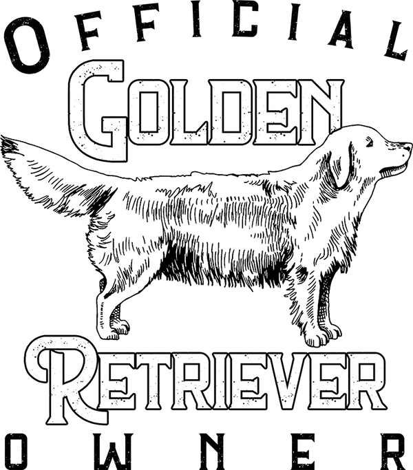 Official Golden Retriever Owner - Ladies Slim Fit Tee - Graphic Tees Australia