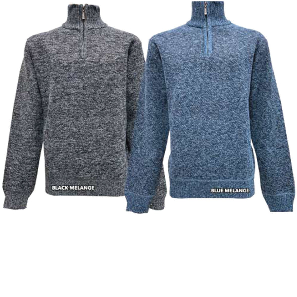Sweater Knit Lined Pullover - Mens