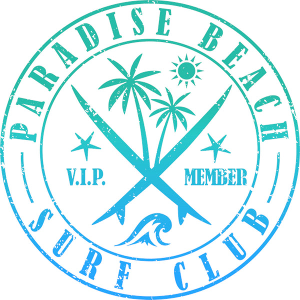 Paradise Beach - Ladies Slim Fit Tee - Graphic Tees Australia