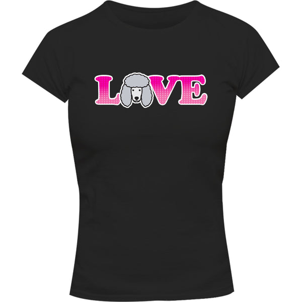 Poodle Love - Ladies Slim Fit Tee - Graphic Tees Australia