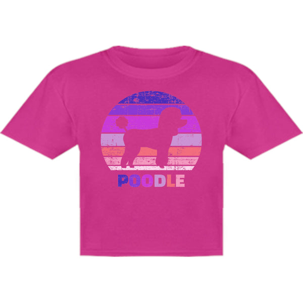Poodle Silhouette Retro - Youth & Infant Tee - Graphic Tees Australia