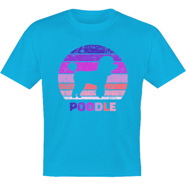 Poodle Silhouette Retro - Youth & Infant Tee - Graphic Tees Australia