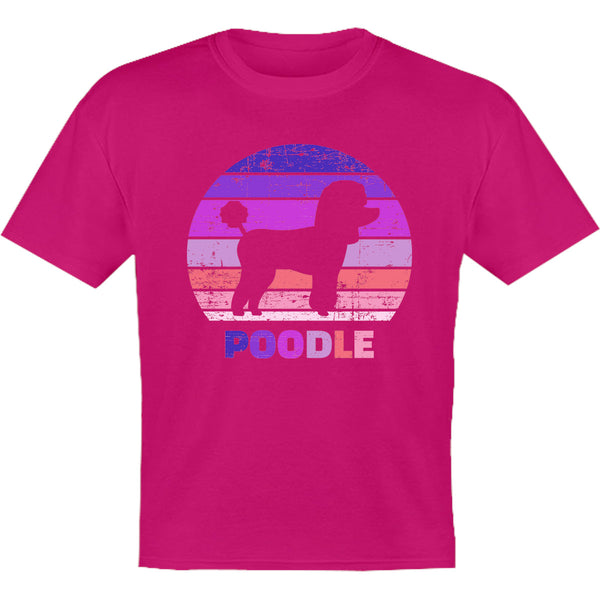 Poodle Silhouette Retro - Youth & Infant Tee - Graphic Tees Australia