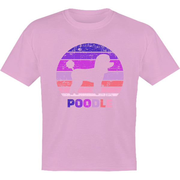 Poodle Silhouette Retro - Youth & Infant Tee - Graphic Tees Australia