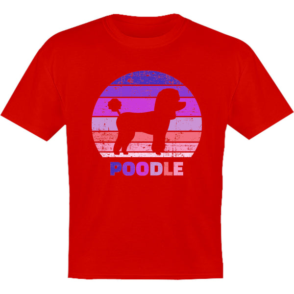 Poodle Silhouette Retro - Youth & Infant Tee - Graphic Tees Australia