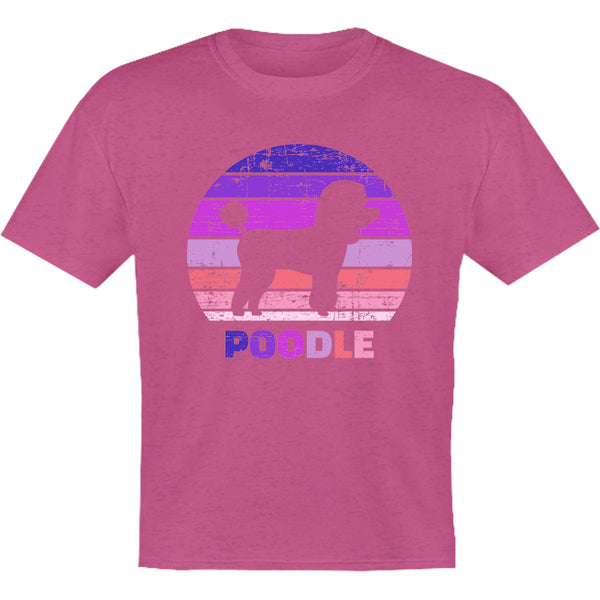 Poodle Silhouette Retro - Youth & Infant Tee - Graphic Tees Australia