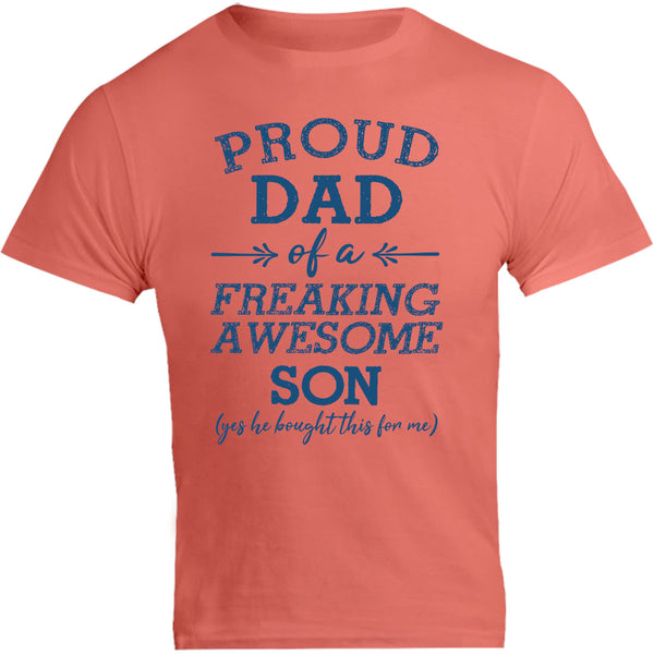 Proud Dad Awesome Son - Unisex Tee - Graphic Tees Australia