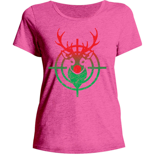 Reindeer Crosshairs - Ladies Relaxed Fit Tee