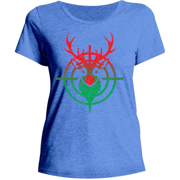 Reindeer Crosshairs - Ladies Relaxed Fit Tee