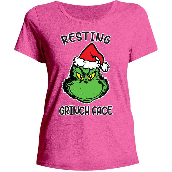 Resting Grinch Face - Ladies Relaxed Fit Tee