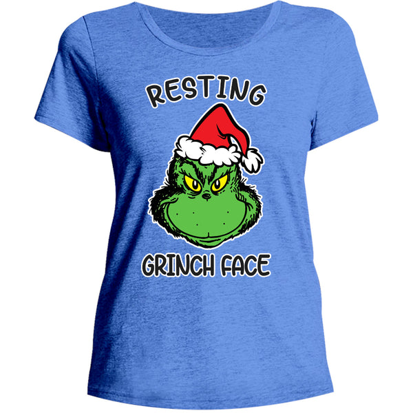 Resting Grinch Face - Ladies Relaxed Fit Tee