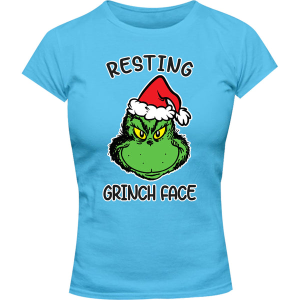 Resting Grinch Face - Ladies Slim Fit Tee