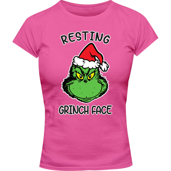 Resting Grinch Face - Ladies Slim Fit Tee