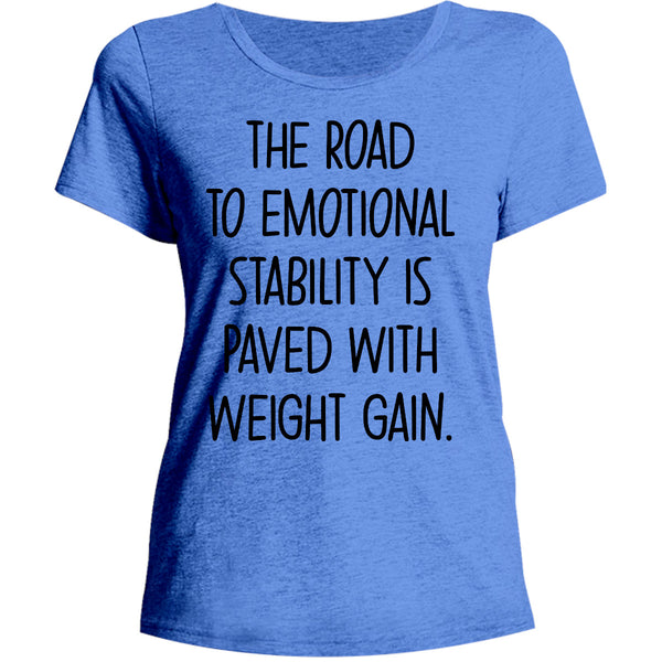 Road To Emotional Stability - Ladies Relaxed Fit Tee - Graphic Tees Australia