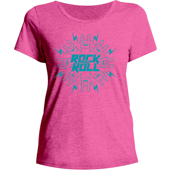 Rock And Roll - Ladies Relaxed Fit Tee