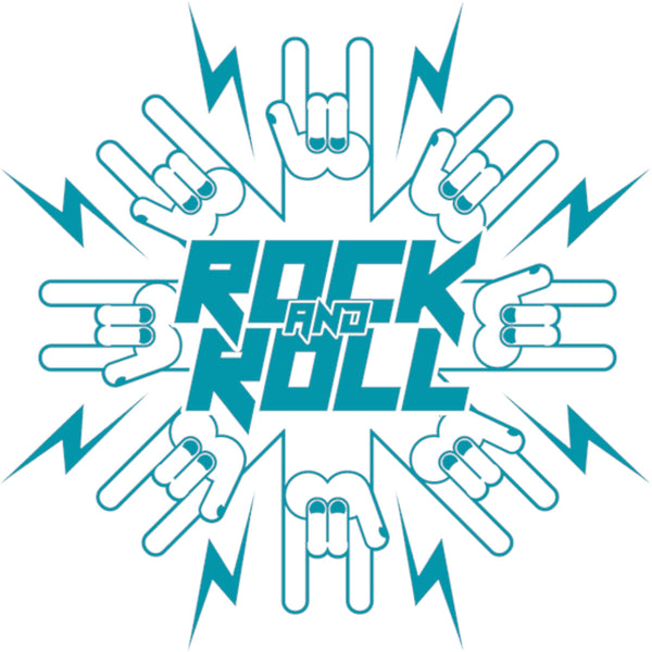 Rock And Roll - Ladies Relaxed Fit Tee