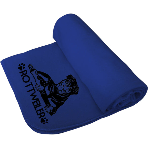 Rottweiler - Polar Fleece Blanket - Graphic Tees Australia