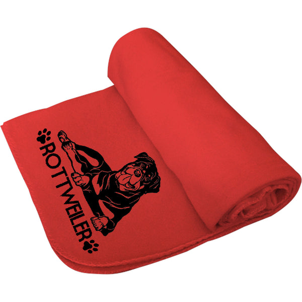 Rottweiler - Polar Fleece Blanket - Graphic Tees Australia