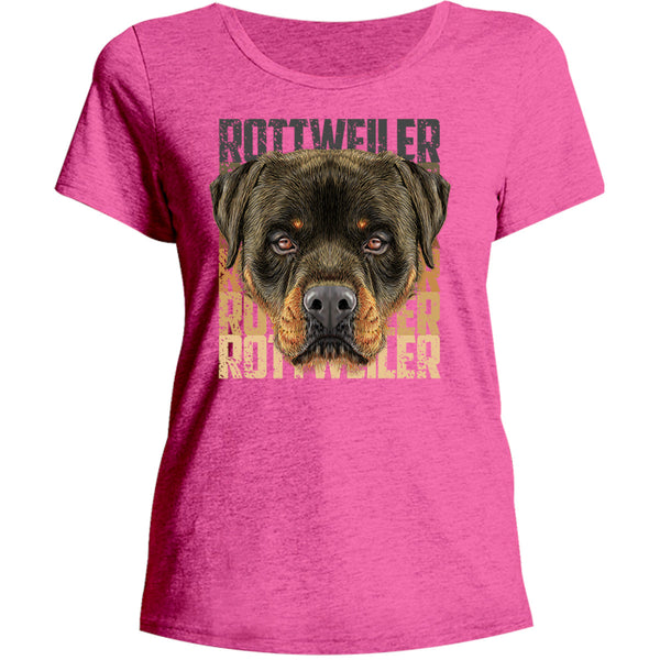 Rottweiler - Ladies Relaxed Fit Tee - Graphic Tees Australia
