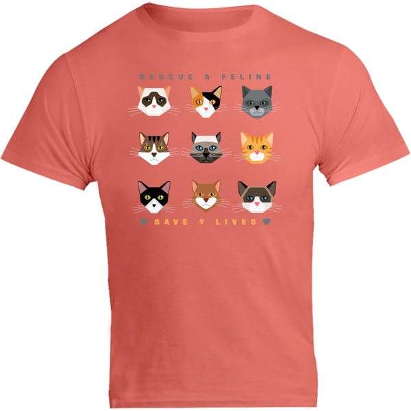 Save 9 Lives - Unisex Tee - Graphic Tees Australia