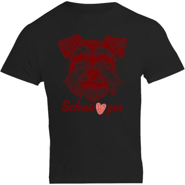 Schnauzer Heart - Unisex Tee - Graphic Tees Australia