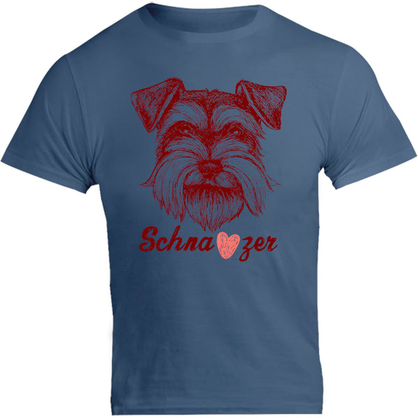 Schnauzer Heart - Unisex Tee - Graphic Tees Australia