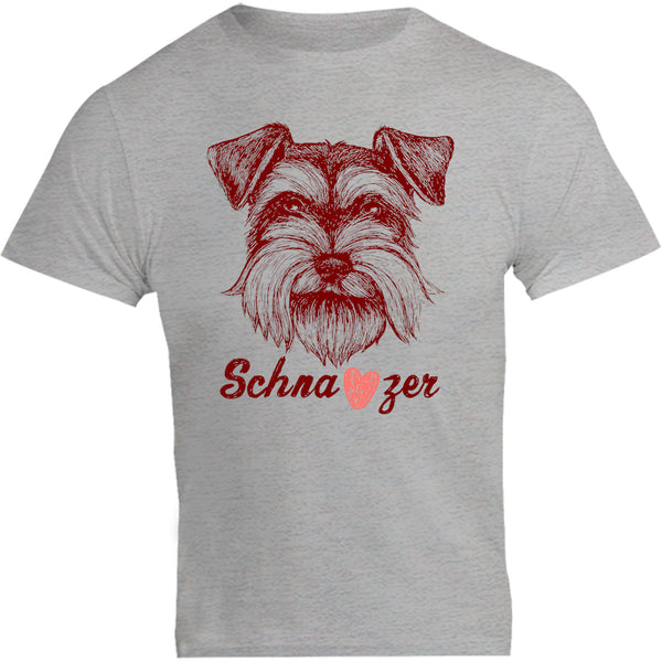 Schnauzer Heart - Unisex Tee - Graphic Tees Australia