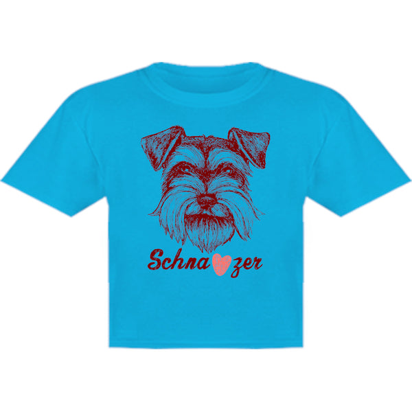 Schnauzer Heart - Youth & Infant Tee - Graphic Tees Australia