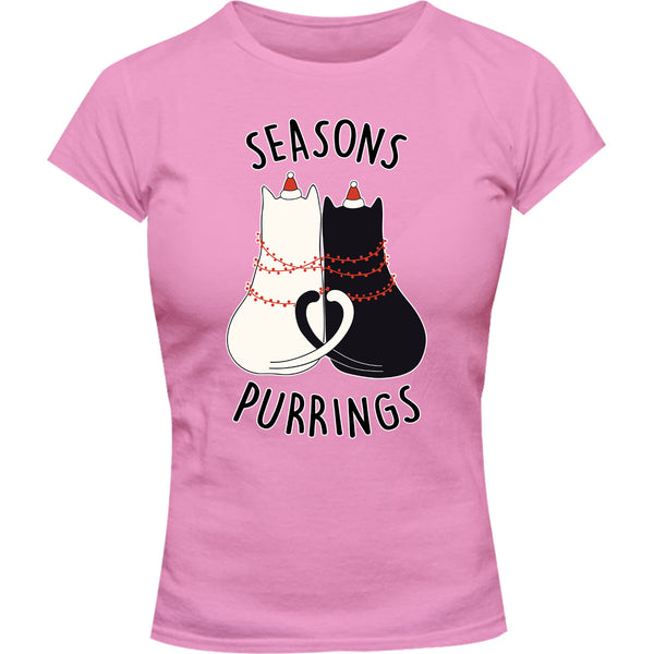 Seasons Purrings - Ladies Slim Fit Tee