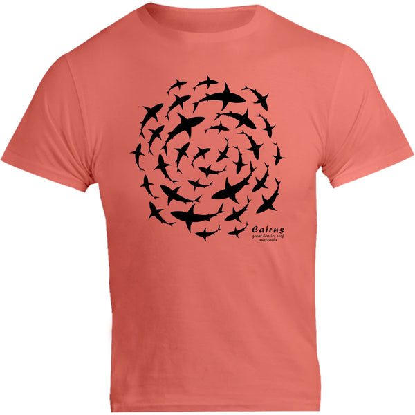 Sharks Circling Cairns - Unisex Tee - Graphic Tees Australia