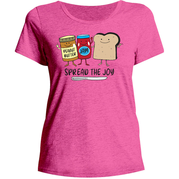 Spread The Joy - Ladies Relaxed Fit Tee - Graphic Tees Australia