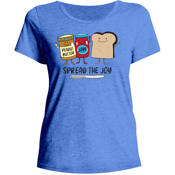 Spread The Joy - Ladies Relaxed Fit Tee - Graphic Tees Australia