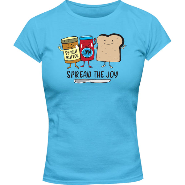 Spread The Joy - Ladies Slim Fit Tee - Graphic Tees Australia