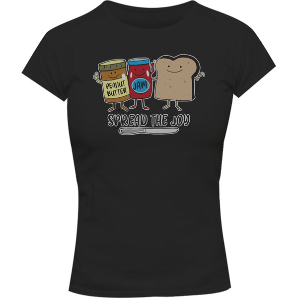 Spread The Joy - Ladies Slim Fit Tee - Graphic Tees Australia