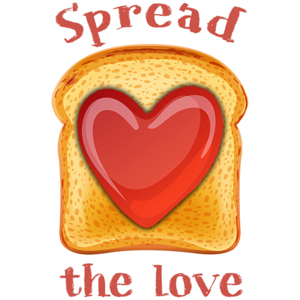 Spread The Love - Ladies Slim Fit Tee - Graphic Tees Australia
