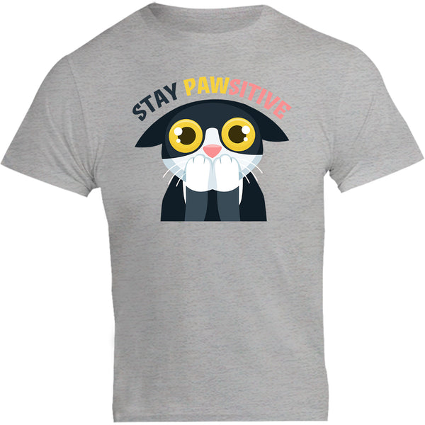 Stay Pawsitive - Unisex Tee - Plus Size