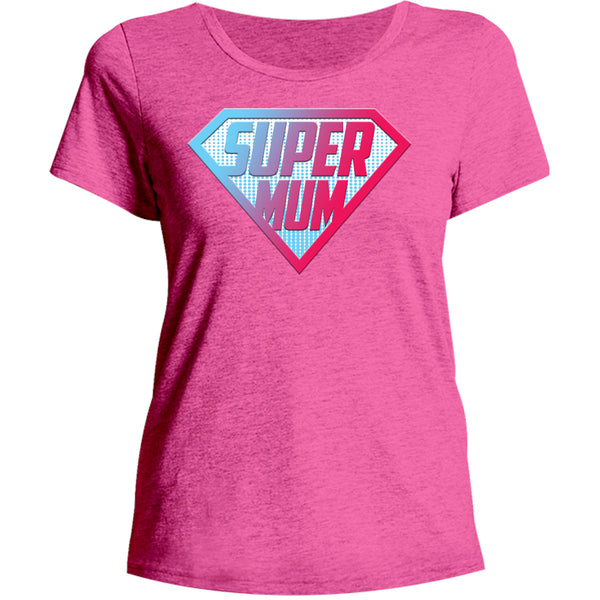 Super Mum - Ladies Relaxed Fit Tee - Graphic Tees Australia