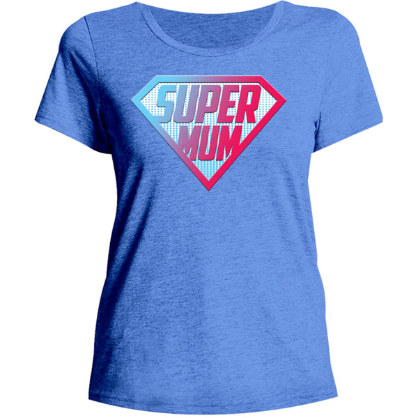 Super Mum - Ladies Relaxed Fit Tee - Graphic Tees Australia