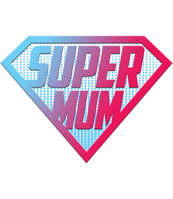 Super Mum - Ladies Relaxed Fit Tee - Graphic Tees Australia