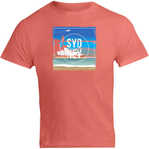 Sydney Australia Square Paint Brush - Unisex Tee - Graphic Tees Australia